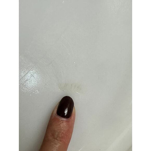 2 PC Anchor Hocking White Milk Glass Lace Edge Serving Plate & Bowl - Picture 10 of 11